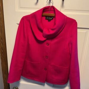 St. John Women's Pink Fuchsia Jacket S
